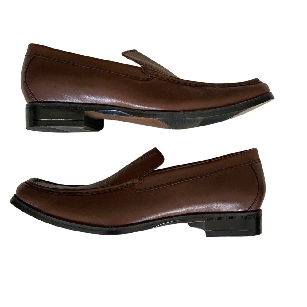 Abeo New Mens Size 11.5 Brown Leather Slip On Shoes - Picture 5 of 8